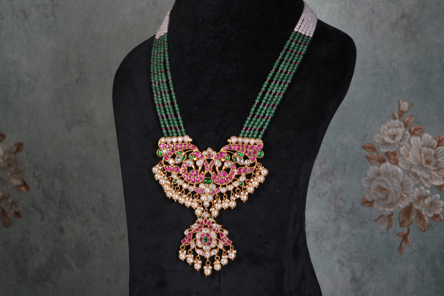 Kundan Pendant Necklace( 4-9202)(K)
