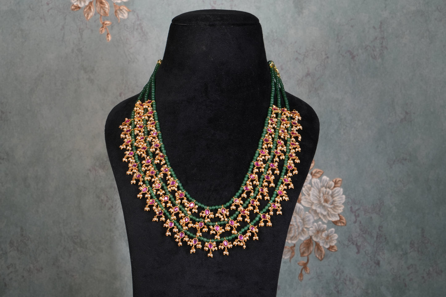 Kundan Necklace( 4-9199)(K) - JEWELSTYLE