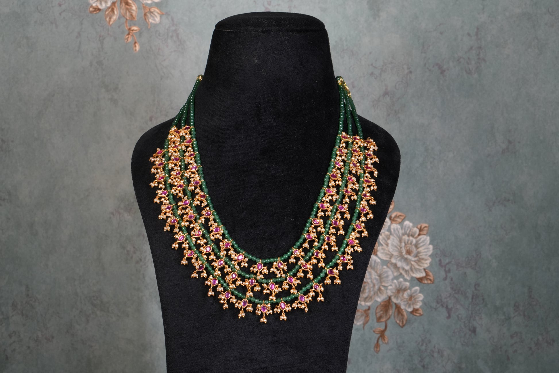 Kundan Necklace( 4-9199)(K) - JEWELSTYLE