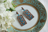 Blue Stone Ad Earrings (1-5305)(B)(from turkey) - JEWELSTYLE