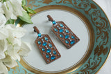 Blue Stone Ad Earrings (1-5305)(B)(from turkey) - JEWELSTYLE