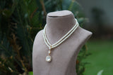 Kundan Pearl Pendant necklace (4-5842)