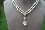 Kundan Pearl Pendant necklace (4-5842)