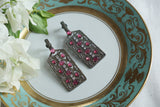 Ruby Stone Ad Earrings (1-5306)(B)(from turkey) - JEWELSTYLE