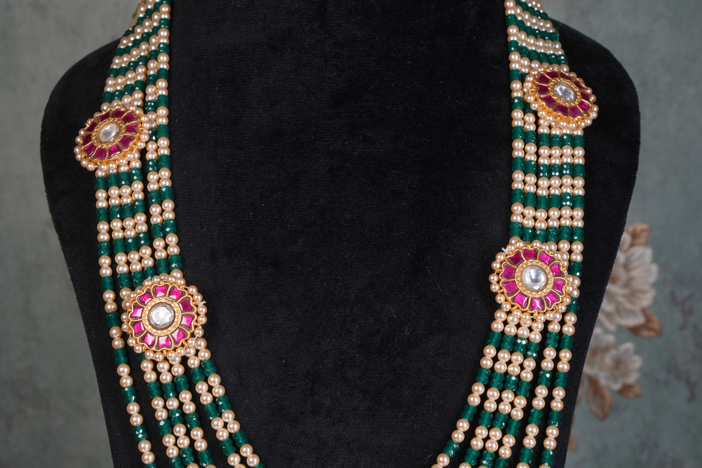 Kundan Necklace( 4-9200)(K) - JEWELSTYLE