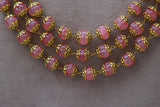 Light Pink Beads Necklace (4-6116)(F)