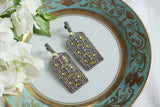 Yellow Stone Ad Earrings (1-5304)(B)(from turkey) - JEWELSTYLE