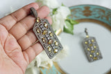 Yellow Stone Ad Earrings (1-5304)(B)(from turkey) - JEWELSTYLE