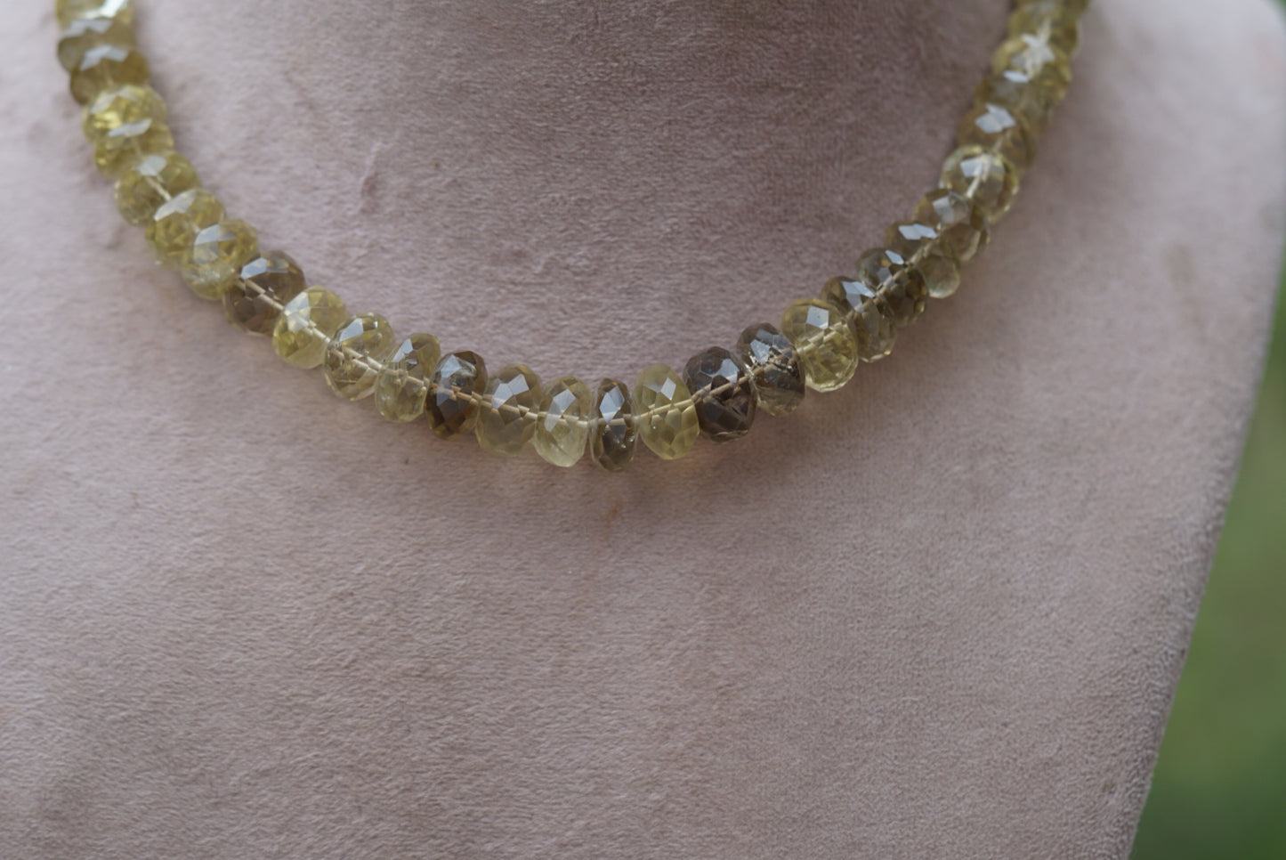 Citrine Beads Necklace (4-6119)(F)