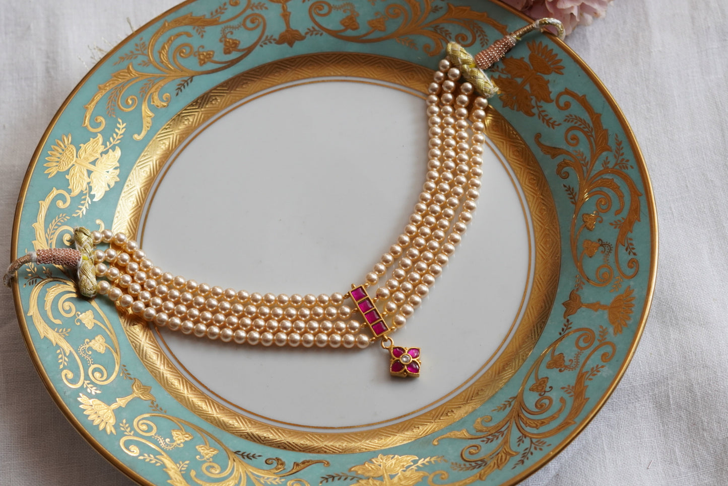 Kundan Necklace (4-7877)(K)(PREORDER)