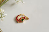 92.5 silver kundan nose Ring (2-169)(K)
