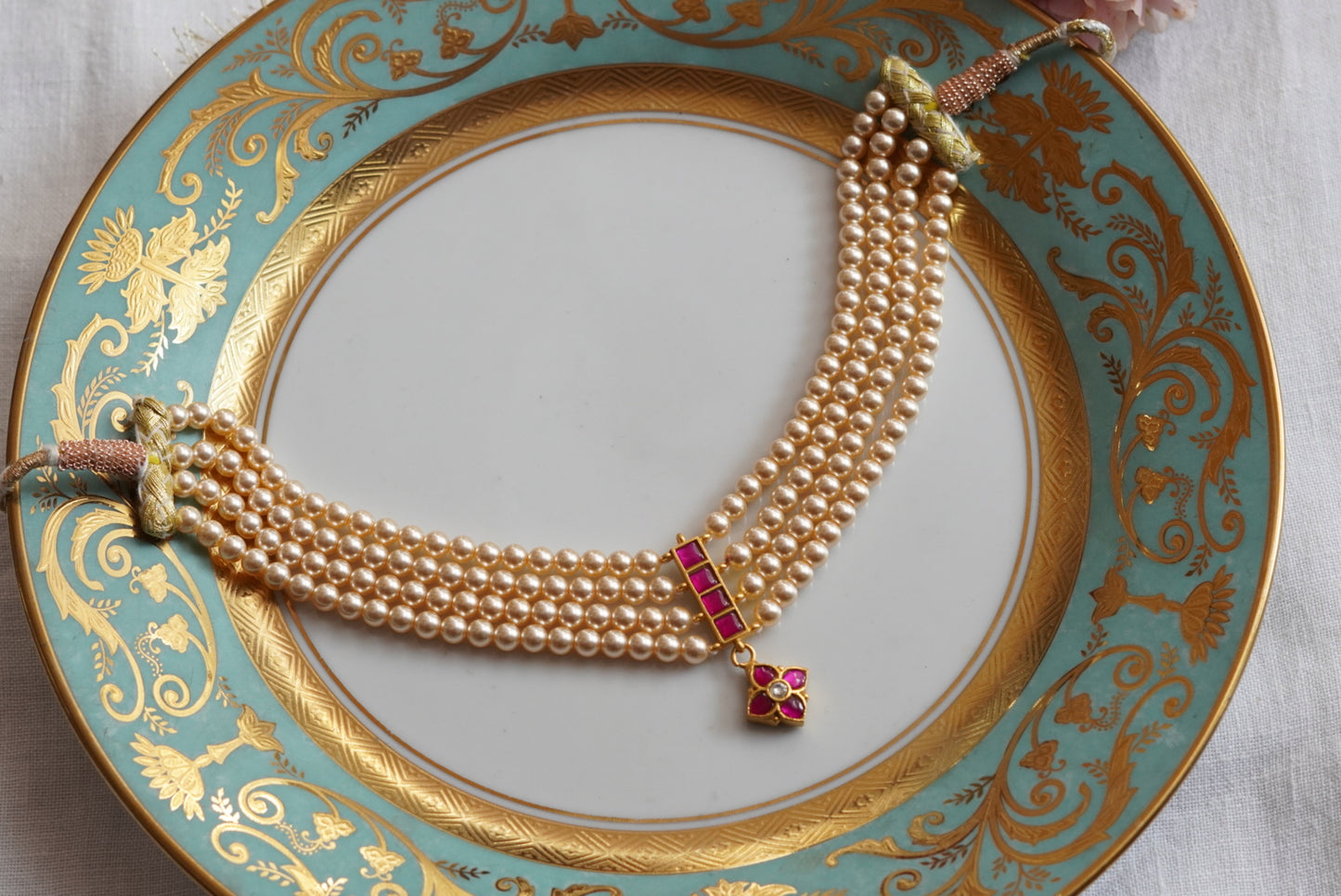 Kundan Necklace (4-7877)(K)(PREORDER)