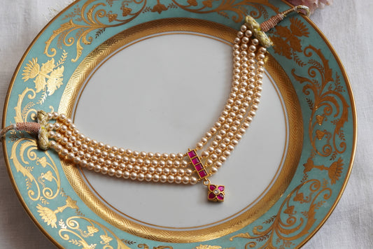 Kundan Necklace (4-7877)(K)(PREORDER)