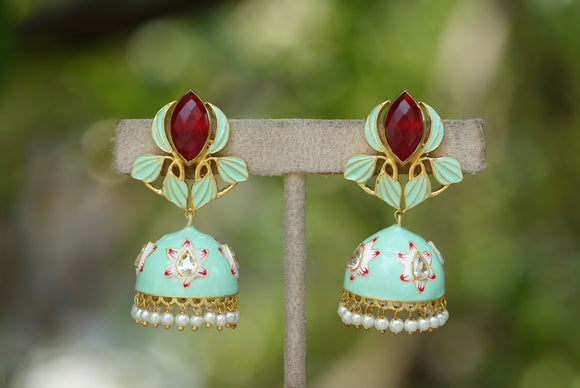 Meenawork Jhumki (1-3694)