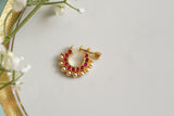 92.5 silver kundan nose Ring (2-167)(K)