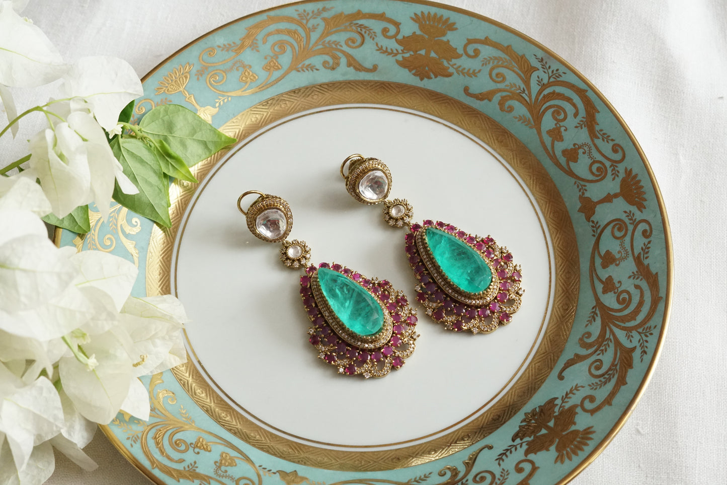 Polki Earrings (1-5302)(B)