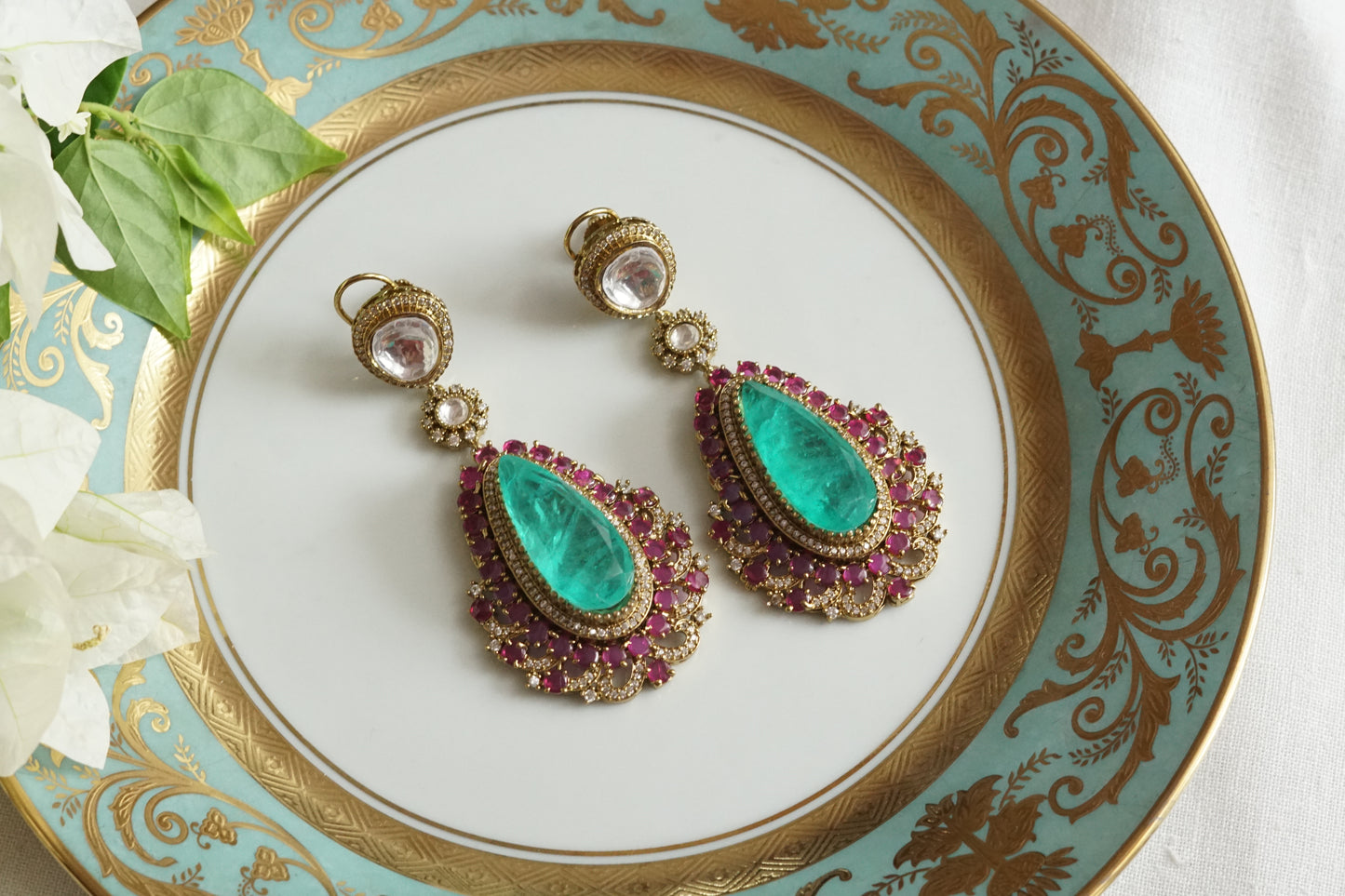 Polki Earrings (1-5302)(B)
