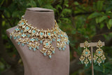 Kundan necklace set (4-8092)(A)(CLEARANCE SALE PIECES)