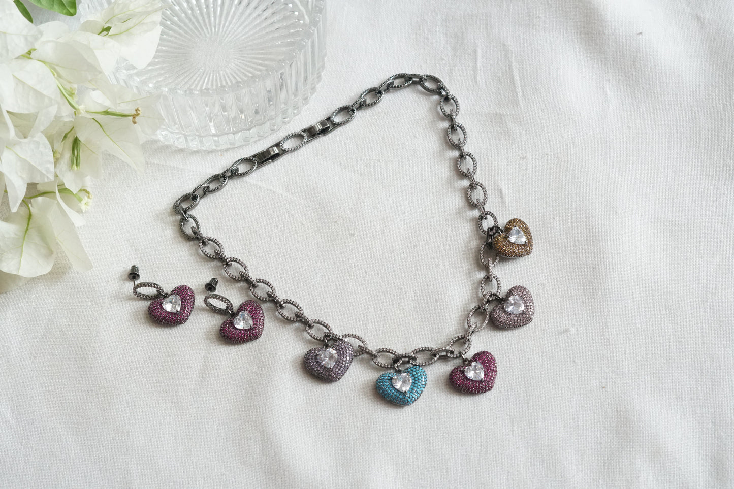 Ad Necklace Set (4-9308)(B) (from turkey)