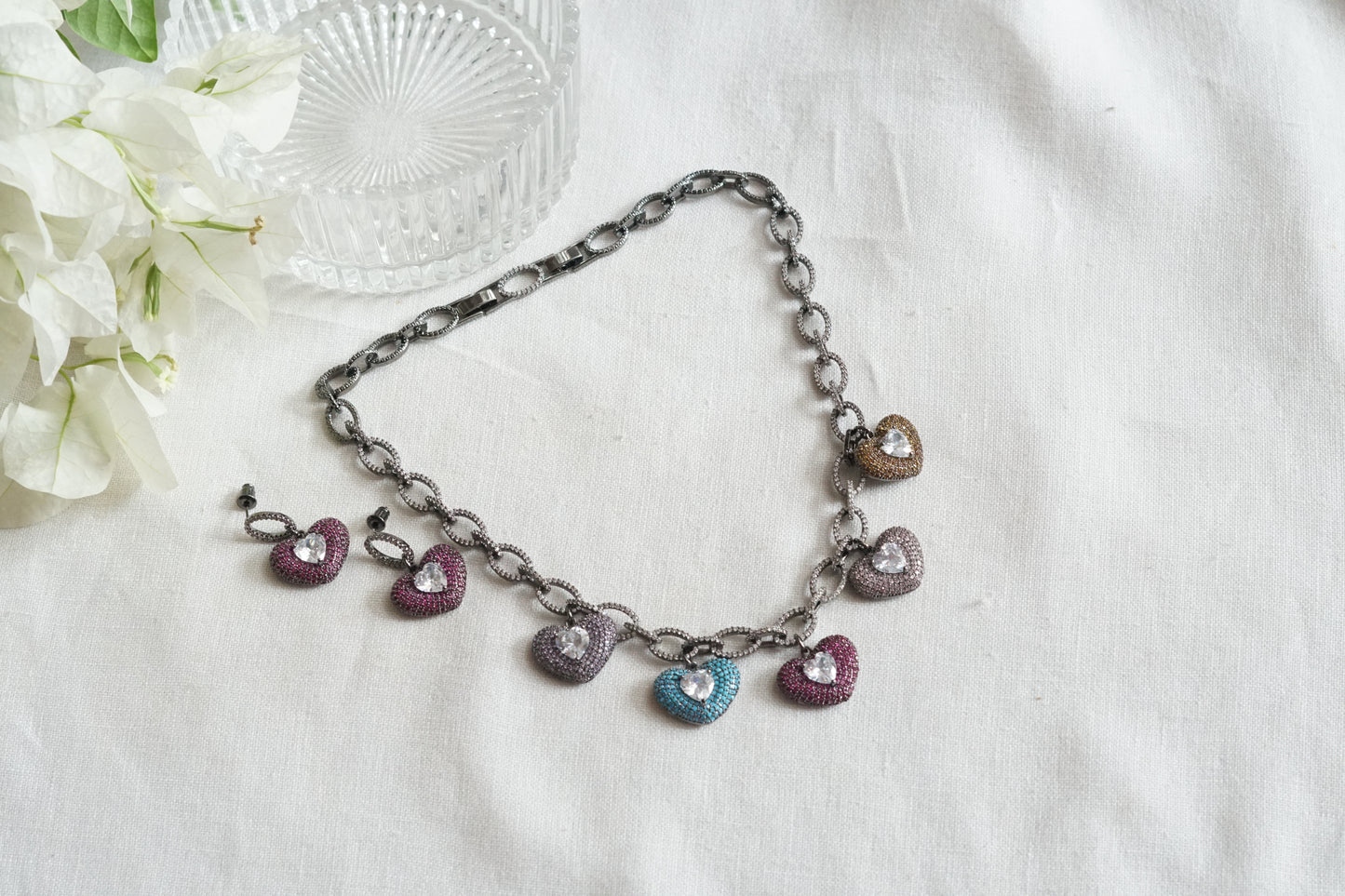 Ad Necklace Set (4-9308)(B) (from turkey)