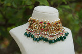 Kundan necklace set (4-8093)(A)
