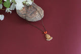 Black Beads coral Pendant (4-9265)(AK) - JEWELSTYLE