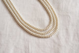 3 line Beads Necklace (4-8311)(F)