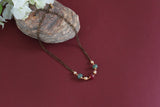 Black Beads Pendant (4-9262)(AK) - JEWELSTYLE