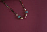 Black Beads Pendant (4-9262)(AK) - JEWELSTYLE