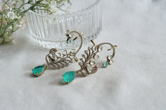 Polki Earcuff Ad Earrings (1-5327)(B)