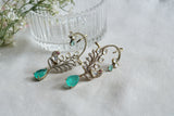 Polki mint stone Earcuff Earrings (1-5327)(B)