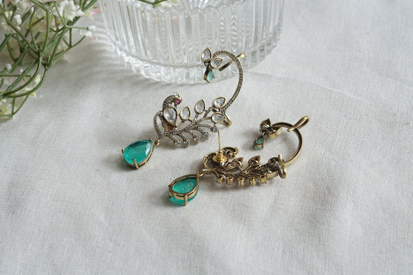 Polki Earcuff Ad Earrings (1-5327)(B)