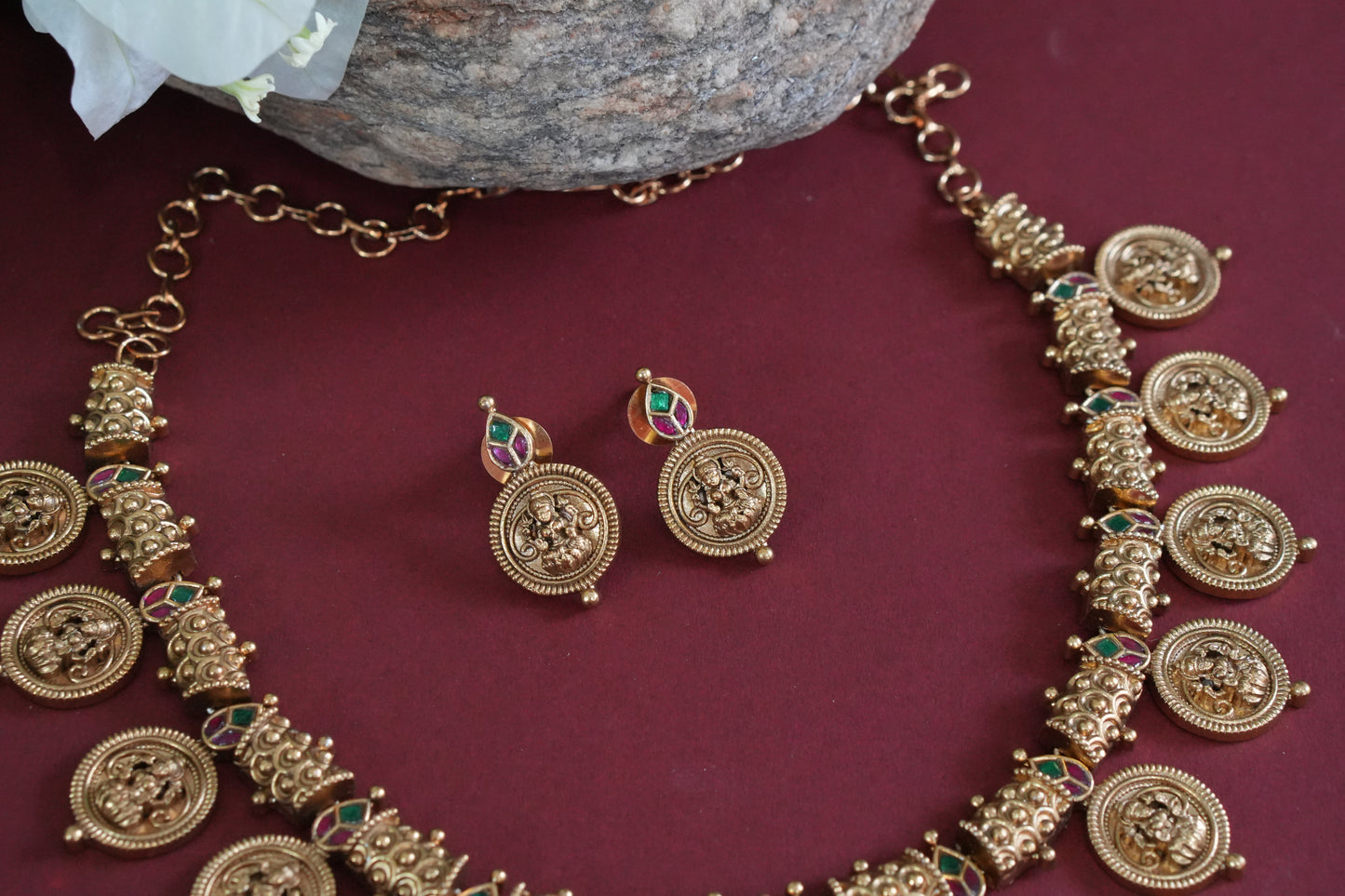 Antique Necklace set (4-9259)(AK)