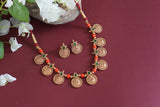 Coral Necklace set (4-9257)(AK) - JEWELSTYLE