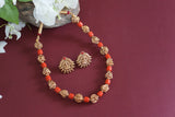 Coral Necklace set (4-9255)(AK) - JEWELSTYLE