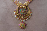 Antique Kempu necklace set (4-6594)(AK)