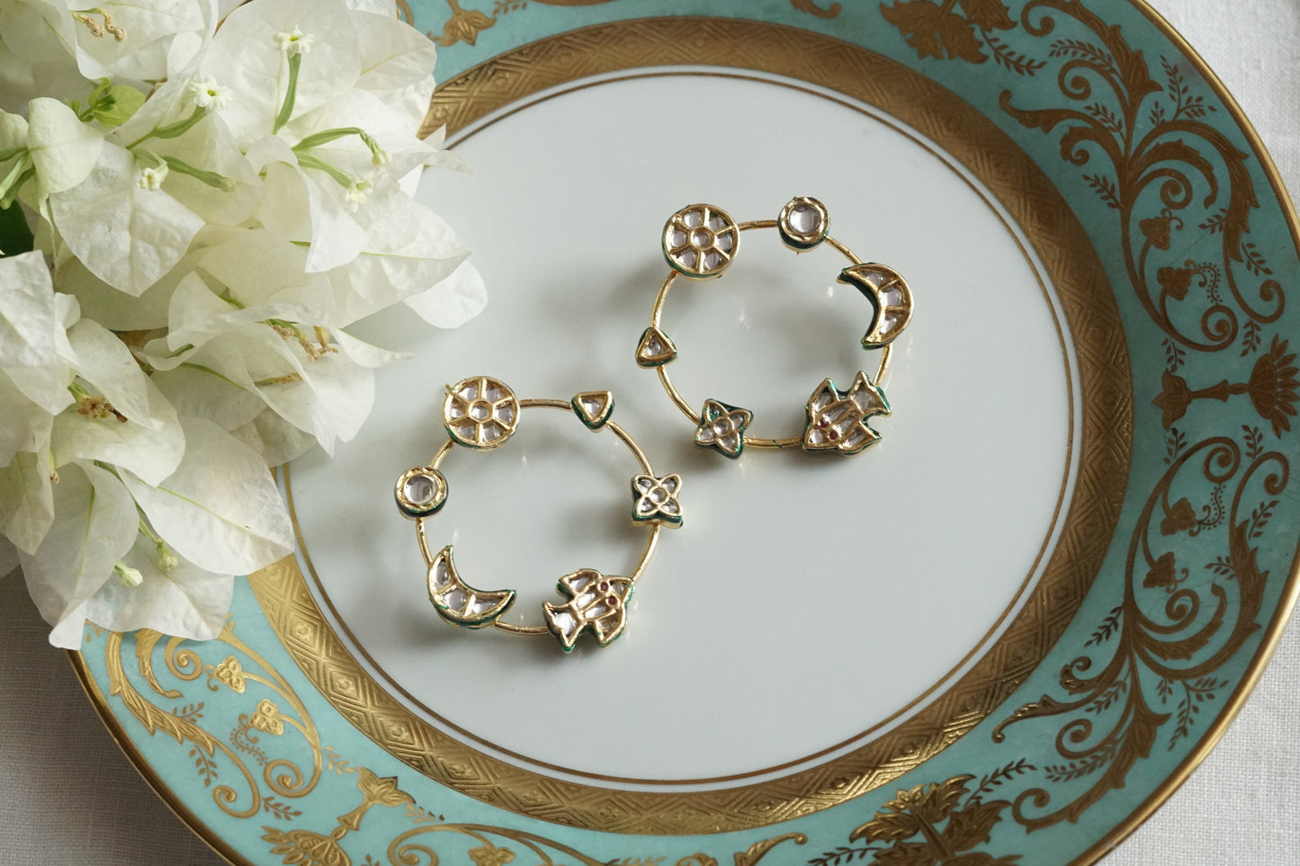 Kundan Earrings (1-5326)(B)