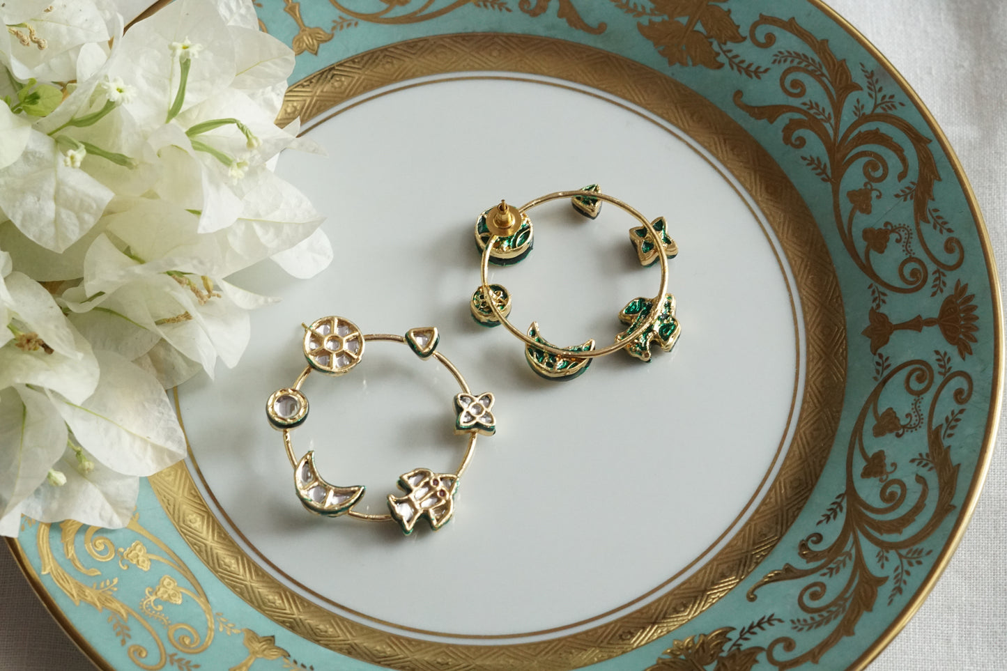 Kundan Earrings (1-5326)(B)