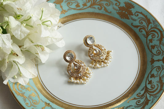 Polki Chandbali Earrings (1-5325)(B)