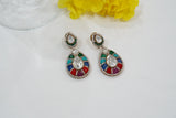 MultiStone  Kundan Earrings (1-3979)(K)