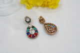 MultiStone  Kundan Earrings (1-3979)(K)