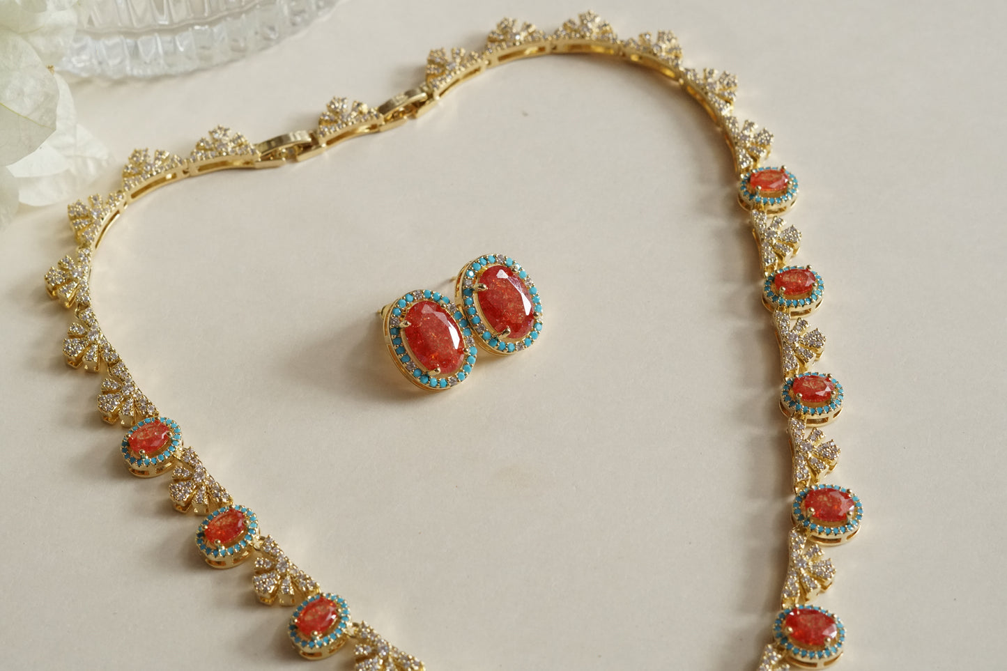 Ad Necklace Set (4-9336)(B) (From Turkey)