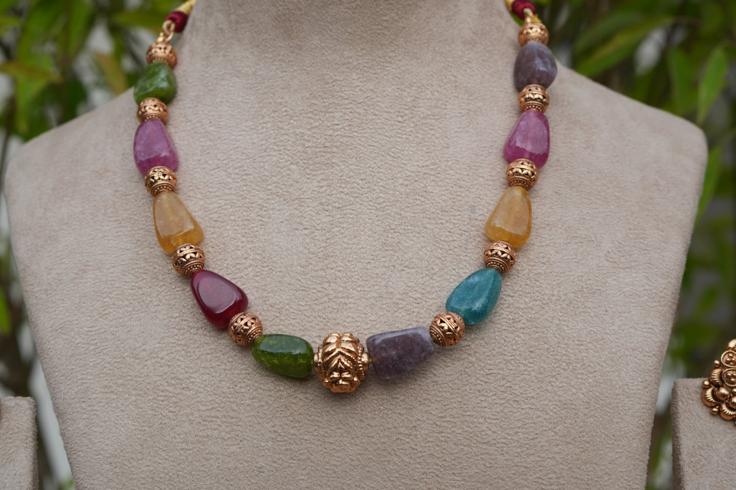 Antique Beads Mala Set (4-9273)(AK)
