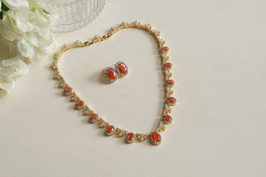 Ad Necklace Set (4-9336)(B) (From Turkey)