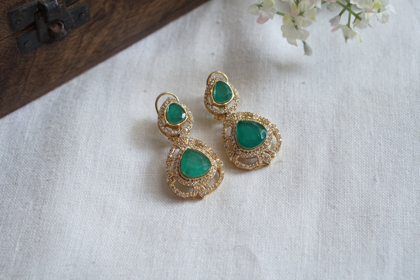 Polki Earring(1-4509)(B) - JEWELSTYLE