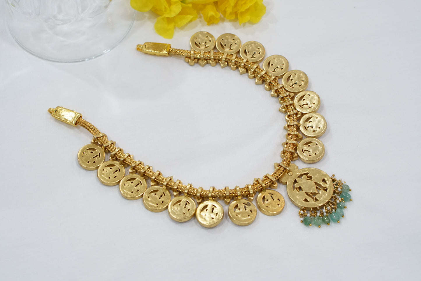 Kundan necklace (4-7607)(K)(preorder)