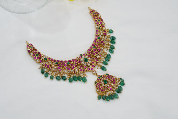 Kundan necklace (4-7605)(K)