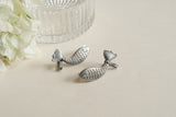 oxidised Fish Earcuff Earrings (1-5330)