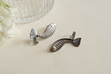 oxidised Fish Earcuff Earrings (1-5330)