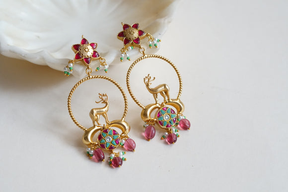 Kundan earring (1-3182)(R)